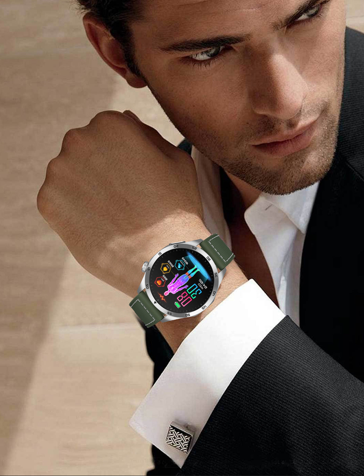 Cross-Border New Smart Watch Et485 Bluetooth Call Ecg Blood Pressure Blood Oxygen Heart Rate Blood Pressure Body Temperature