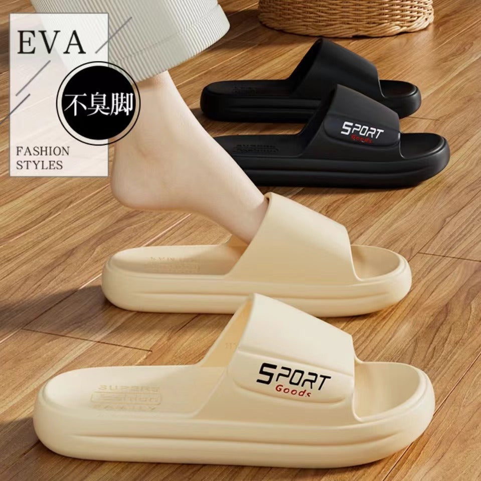 New Eva Slippers for Men, Thick-Soled, Non-Slip, Wear-Resistant Sandals  Comfortable Beach Shoes for Outdoor Wear