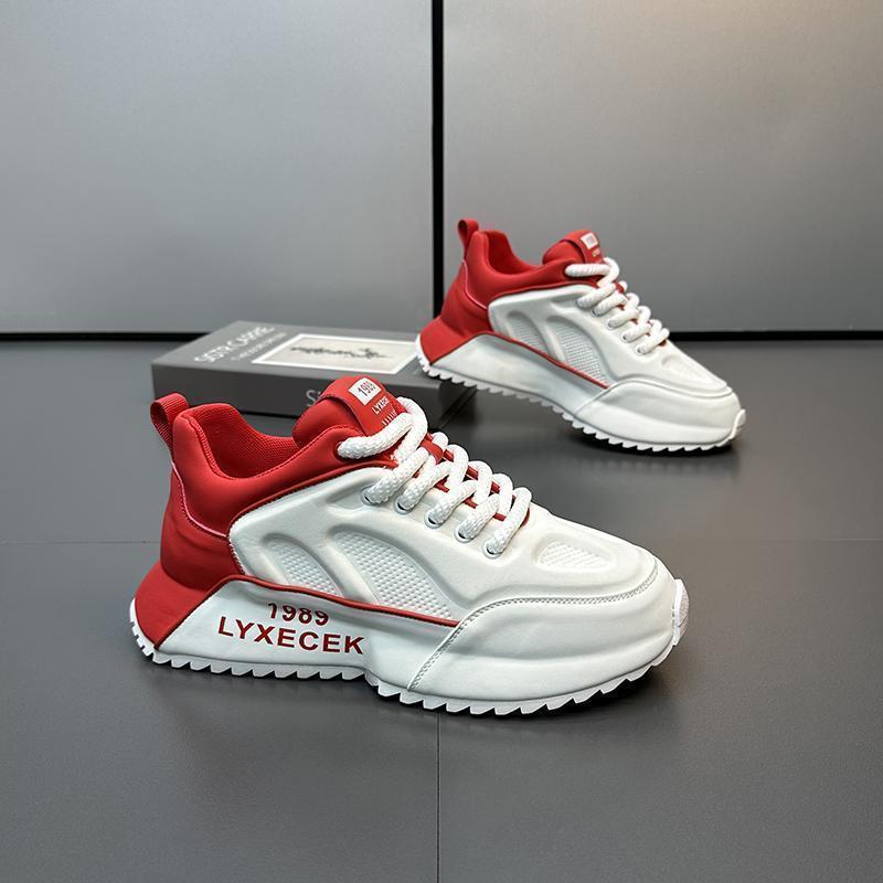 Spring and Autumn Men's Shoes 2025 New Increased Fashion Easiest for Match Student Sports Shoes Men's Casual Popular Dad Shoes Men