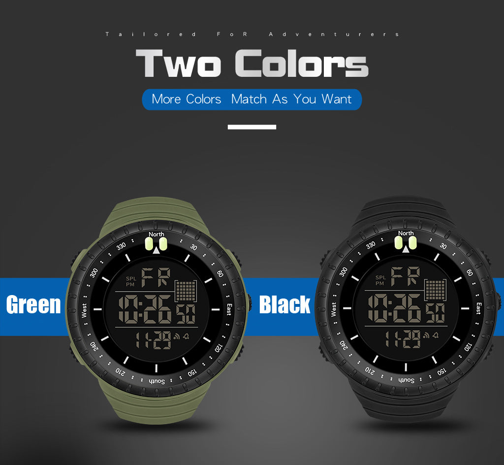 Synoke Sports Electronic Watch Outdoor Mountaineering Multi-Functional Luminous Waterproof Large Dial Fashionable Commuter Watch