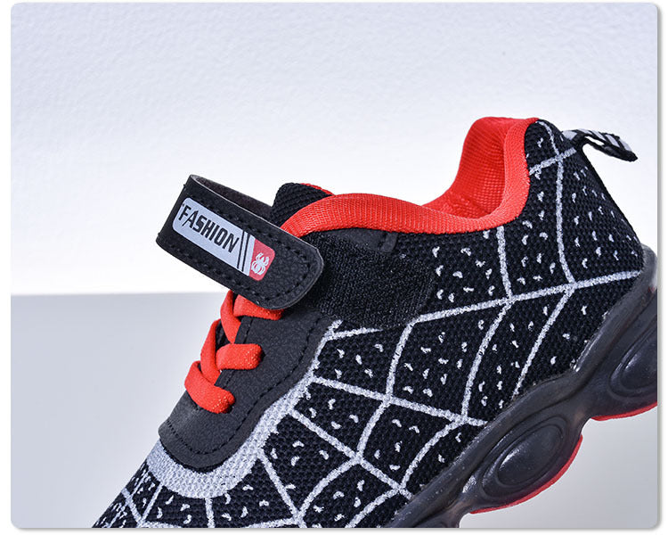 Spring and Autumn KidsShoes, Luminous Light Shoes,Baby Flash Shoes, Led Light-Up Sports Shoes, Mesh