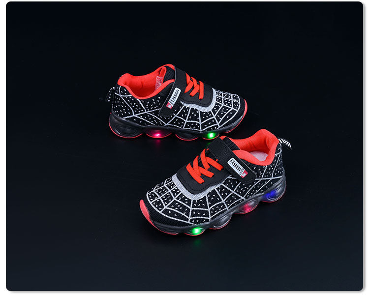 Spring and Autumn KidsShoes, Luminous Light Shoes,Baby Flash Shoes, Led Light-Up Sports Shoes, Mesh