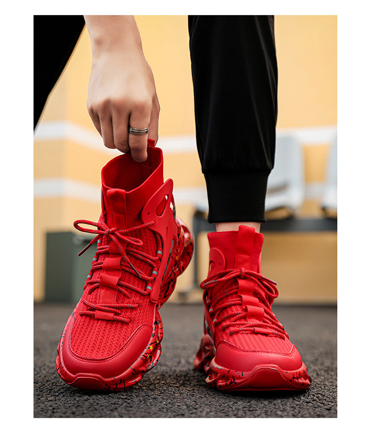 plus size Men's Shoes Spring and Autumn New Soft Sole Sports Casual Mesh Running Shoes Lightweight 46 Cross-border Shoes Men's Trendy Shoes