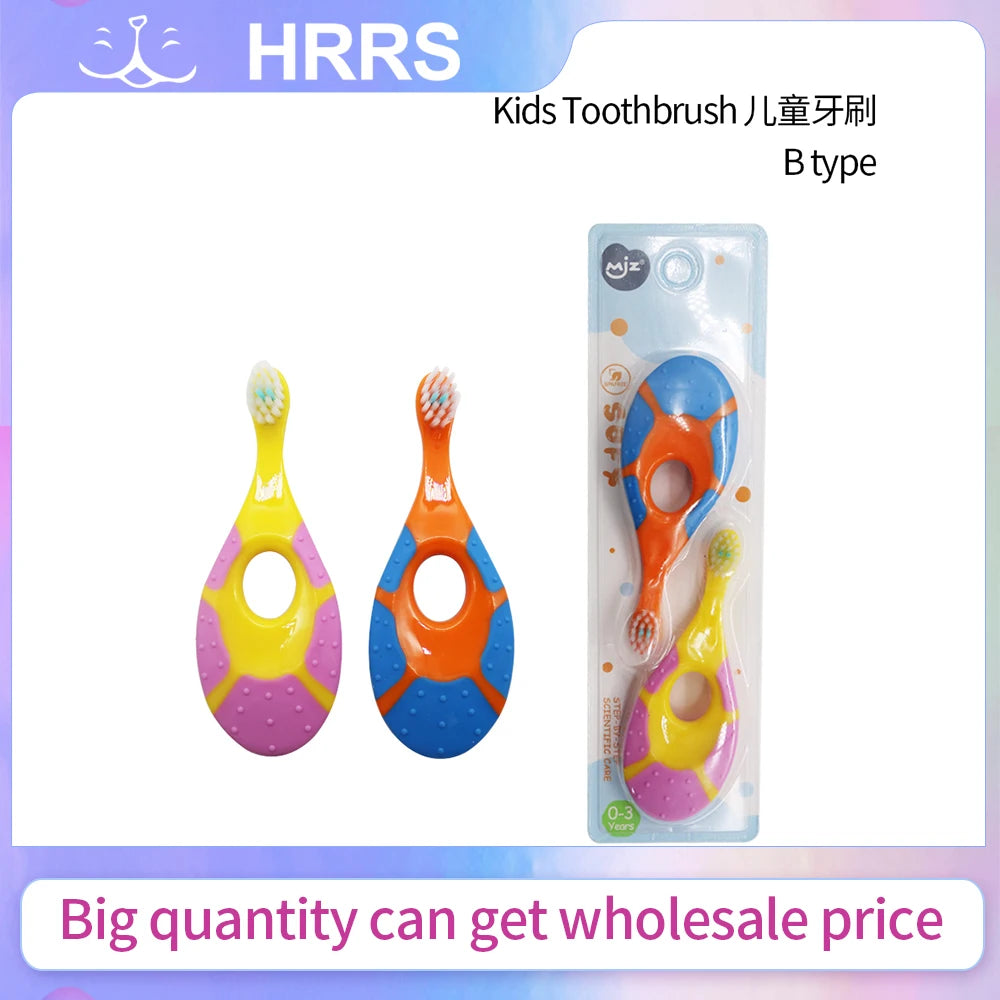 2Pcs/Set KidsToothbrush With Soft Bristles BPA-Free Children Toothbrush
