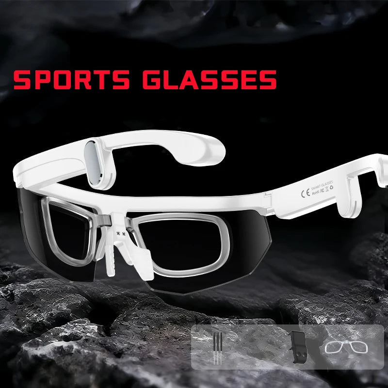 2026 AI Skiing Smart Glasses 800W HD Anti-shake Camera Goggles 3D Surround Sound AI Chat Call UV400 Sport Sunglasses Men Outdoor