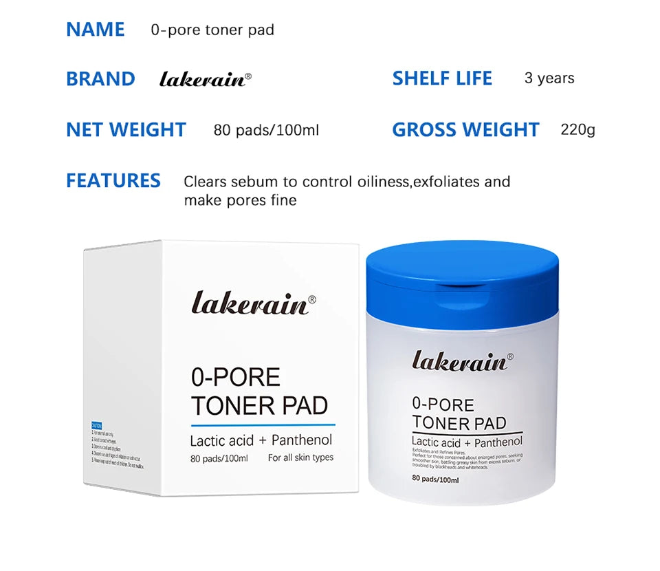 Dual-Textured Facial Toner Pads for Exfoliation and Pore Care