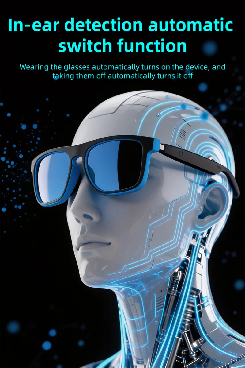 Lenovo AI Intelligent Sunglasses For Men And Women Polarized Anti Uv Sunglasses Air Conduction AI Intelligent Glasses