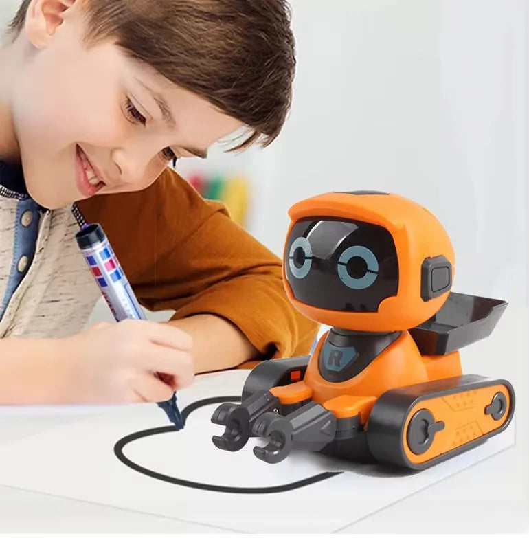 Smart Robot Toy For Early Education Track Drawing Cute Fun Sound Effect Children's Gift Intelligent AI Toy Educational Plaything