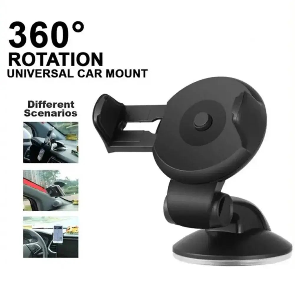 Universal Car phone holder Expandable Braccket  360 Rotation Suction Cup Cell Car Dashboard Navigation Mount