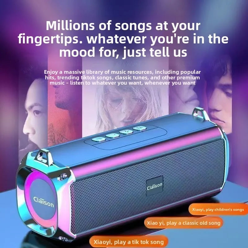 Bluetooth Audio Dual Speakers Diaphragm Bluetooth Small Speakers Loud Volume Subwoofers Plug-in Cards Wireless Speakers