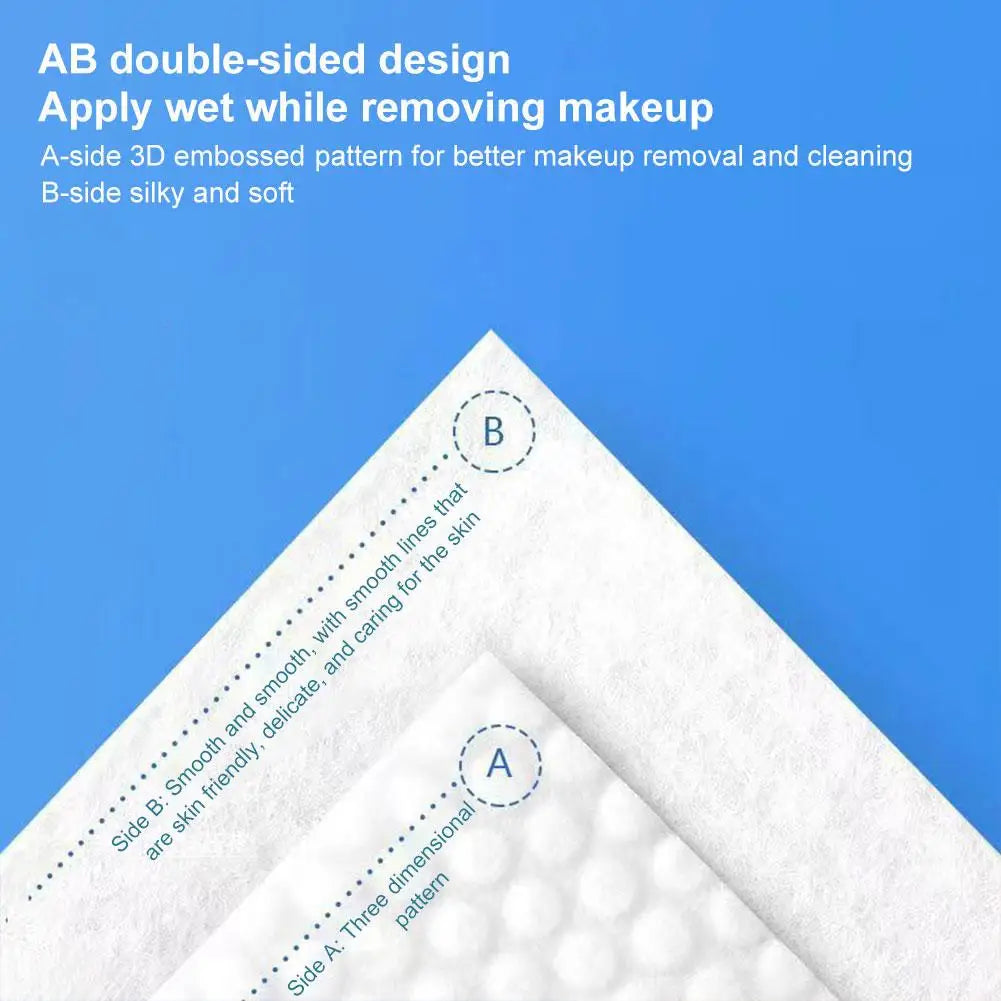 Pearl-Textured Makeup Cotton Pads Thick Pure Cotton Rounds for Makeup Removal Facial Toner Bulk Beauty Cotton Makeup Cotton