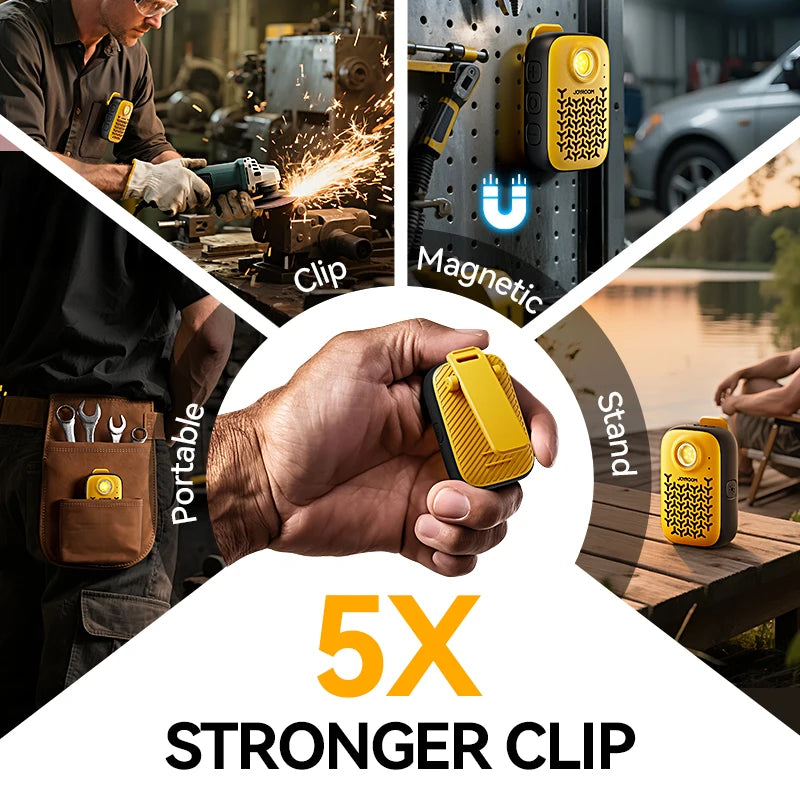 Joyroom Wearable Bluetooth 5.4 Speakers,IP67 Waterproof,Clip-On Portable Small Personal Speaker/Clean Sound/Stereo Pair/Wireless