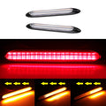 Car DRL Daytime Running Light Car Streamer Flow Day Light Auto Headlight Sequential Strip 2 Pcs/set