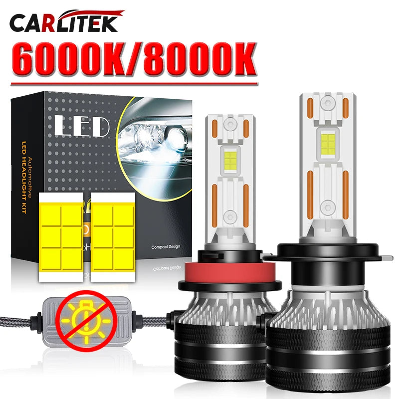 H4 H1 H7 LED Car Headlight Bulb Auto Lights Canbus H11 H8 HB3 HB4 9005 9006 9007 9008 H13 9012 H27 880 Fog Lamp 120W 6000K 8000K