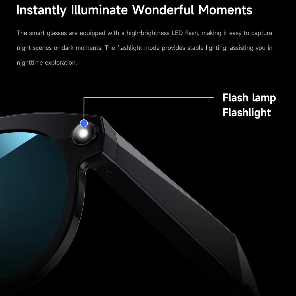 2026 New AI Smart Glasses for Photography And Video Intelligent Interactive Translation Feature Compatible with IOS And Android