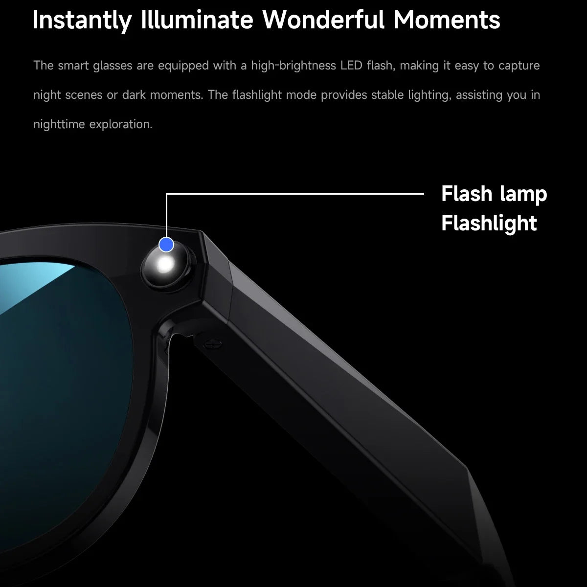 2026 New AI Smart Glasses for Photography And Video Intelligent Interactive Translation Feature Compatible with IOS And Android