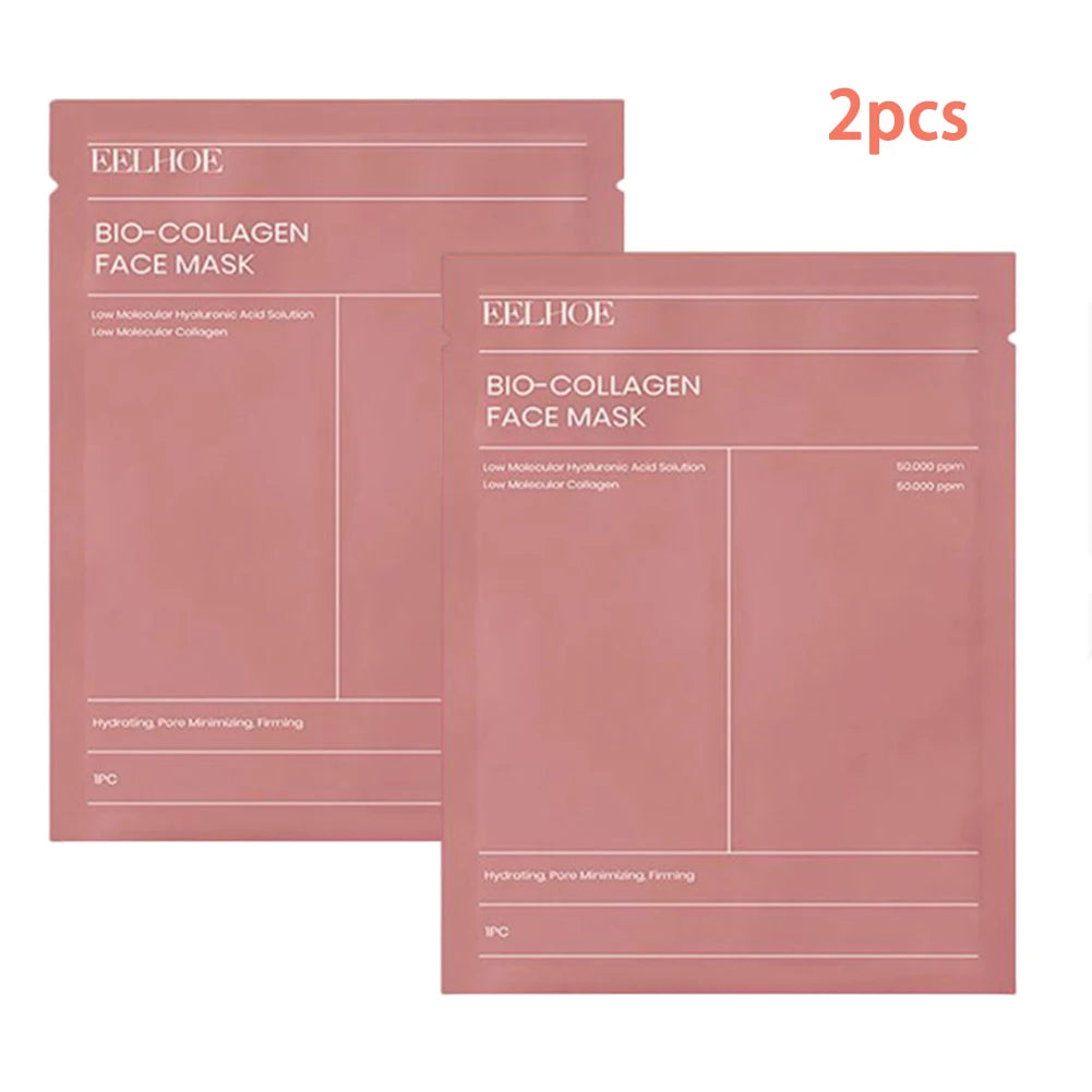 Bio-Collagen face Mask Hydrating Overnight Hydrogel Moisturizing Facial Mask VC Whitening Anti aging Skincare 1/2/5pcs