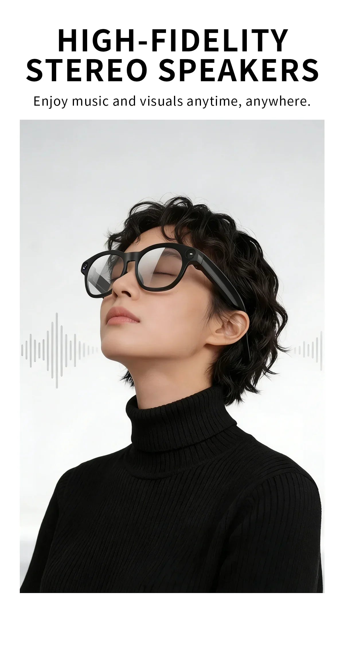 2026 New AI Smart Glasses 800W HD Supports Live Broadcast Shooting and Recording Audio and Video Call Translation Smart Glasses
