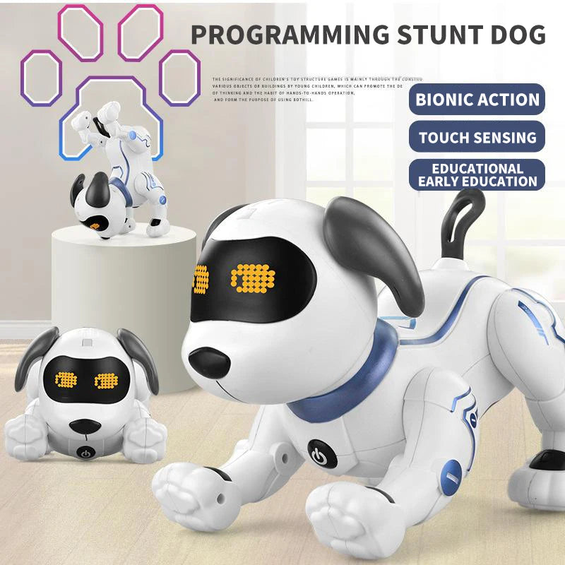 Children's AI Intelligent Pet Dog Intelligent Programming Voice Touch Sensing Mechanical Dog Robot Perfect Children's Gift