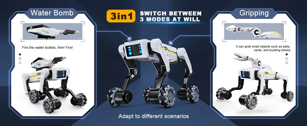 AI Simulation Robot Dog Intelligent Machine Dog Voice Command APP Control Programming Interactive Performs Acrobatics Robot Dog