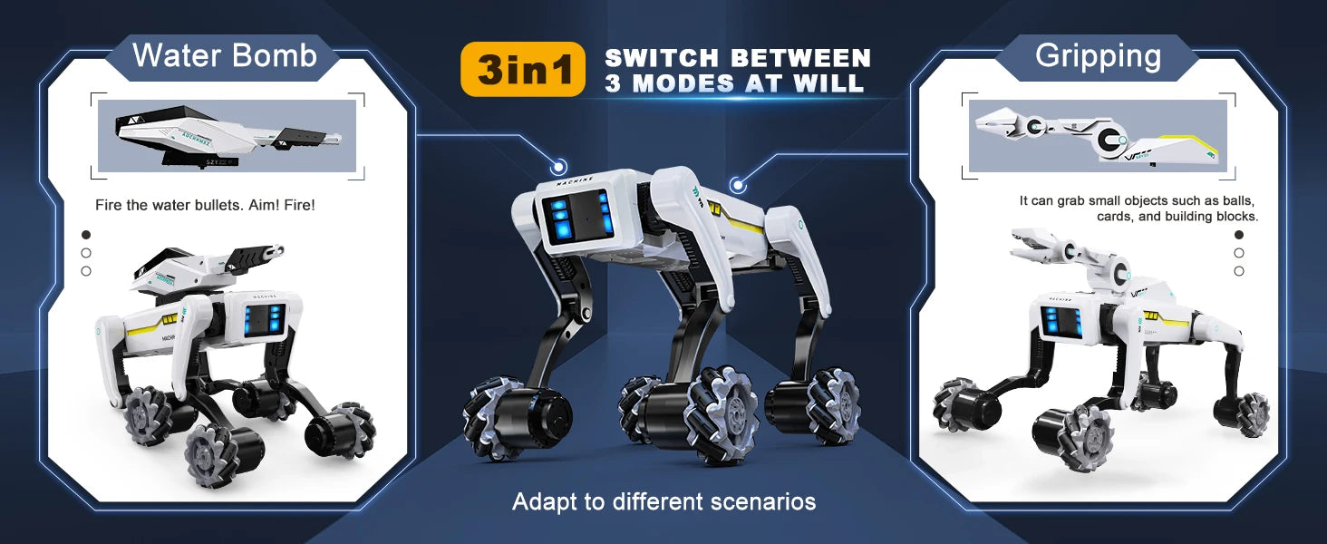 AI Simulation Robot Dog Intelligent Machine Dog Voice Command APP Control Programming Interactive Performs Acrobatics Robot Dog