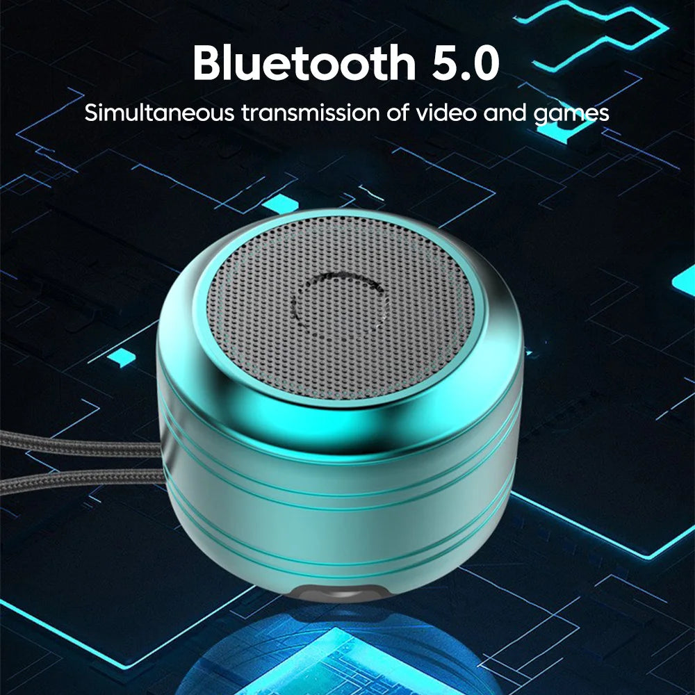Portable wireless Bluetooth5.0 speaker - compact music audio system suitable for indoor and outdoor use