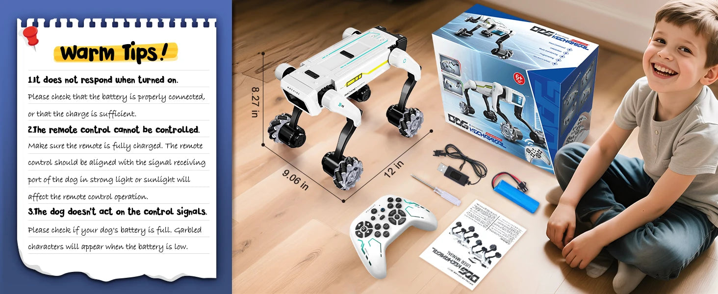AI Simulation Robot Dog Intelligent Machine Dog Voice Command APP Control Programming Interactive Performs Acrobatics Robot Dog