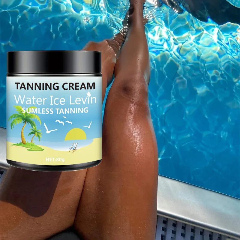 Shea butter Tanning Lotion, Shea Butter and Coconut Oil, Deeply Moisturizing, Fast Absorbing, Non-Greasy