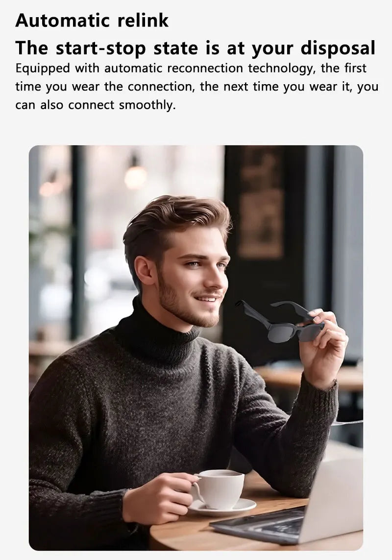 OnePlus AI Smart Glasses AI Translation HD Hands-Free Calling AI Chat Logging Music Playback 8K Smart Sunglasses