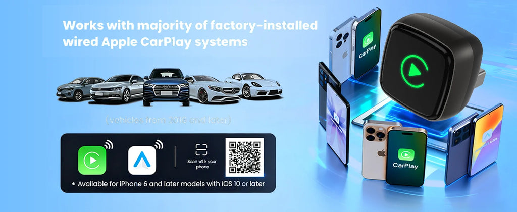 Smart 2in1 AI Box For Car With Wired CarPlay Car Intelligent Systems Wireless CarPlay Dongle Wireless Android Auto Adapter