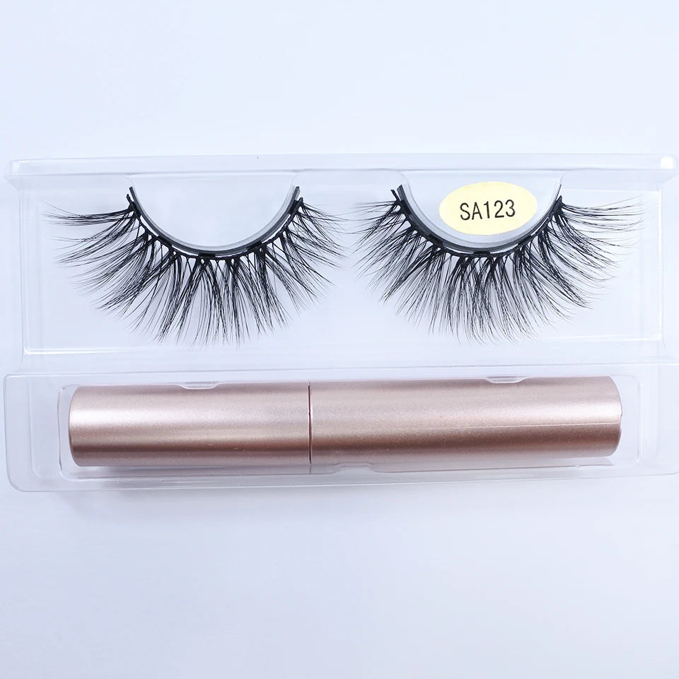 REDSIREN Natural Magnetic Lashes Makeup 1/5Pairs Reusable Magnetic  Eyelashes and Eyeliner Kit
