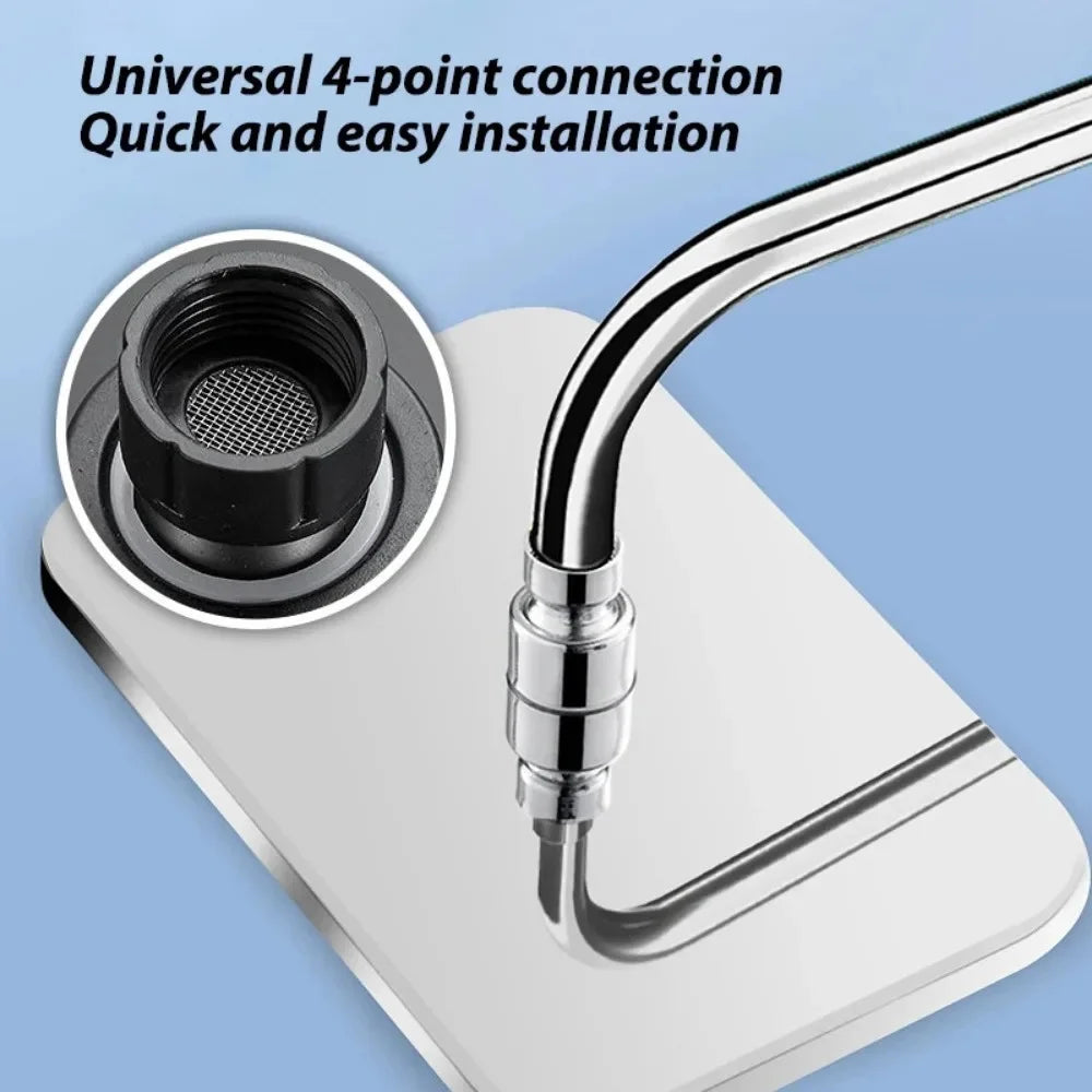🔥🔥🔥Top spray showerhead 30cm Large Size High Pressure Overhead Rain Large Flow Booster Rain Shower Head 360° Rotation Water Saving