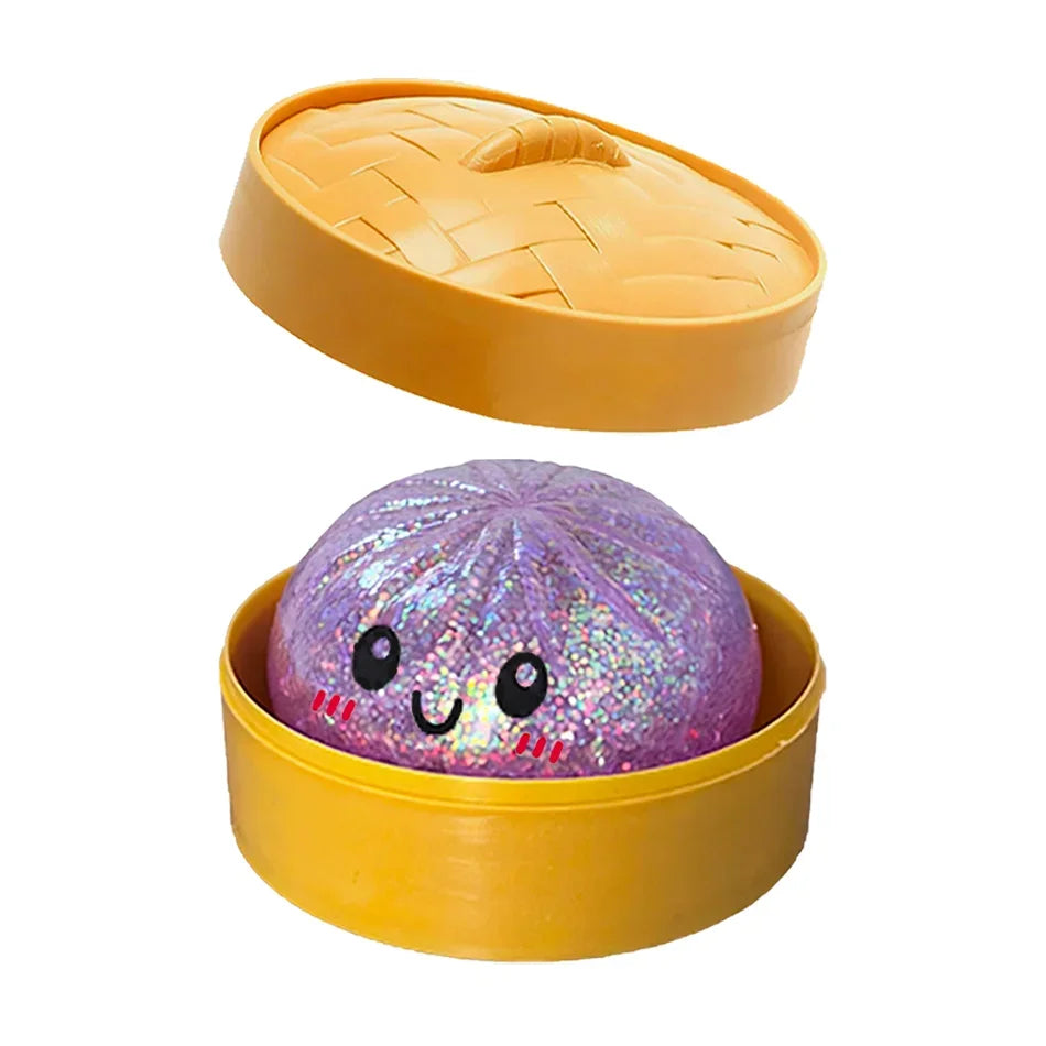 Glitter Dumpling🔥🔥🔥 Squishy Squeeze Toy With Packaging Box Stress Relief Sensory Decompression Toy