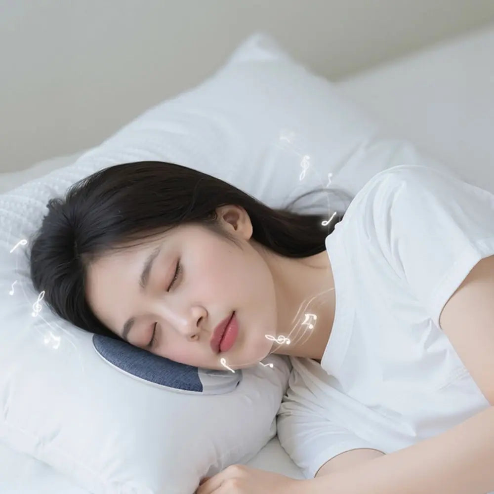 Bluetooth 5.3 Under Pillow Bluetooth Speaker HiFi Stereo Sound 3-Level Timer Wireless Sleeping Speaker Ultra-Thin