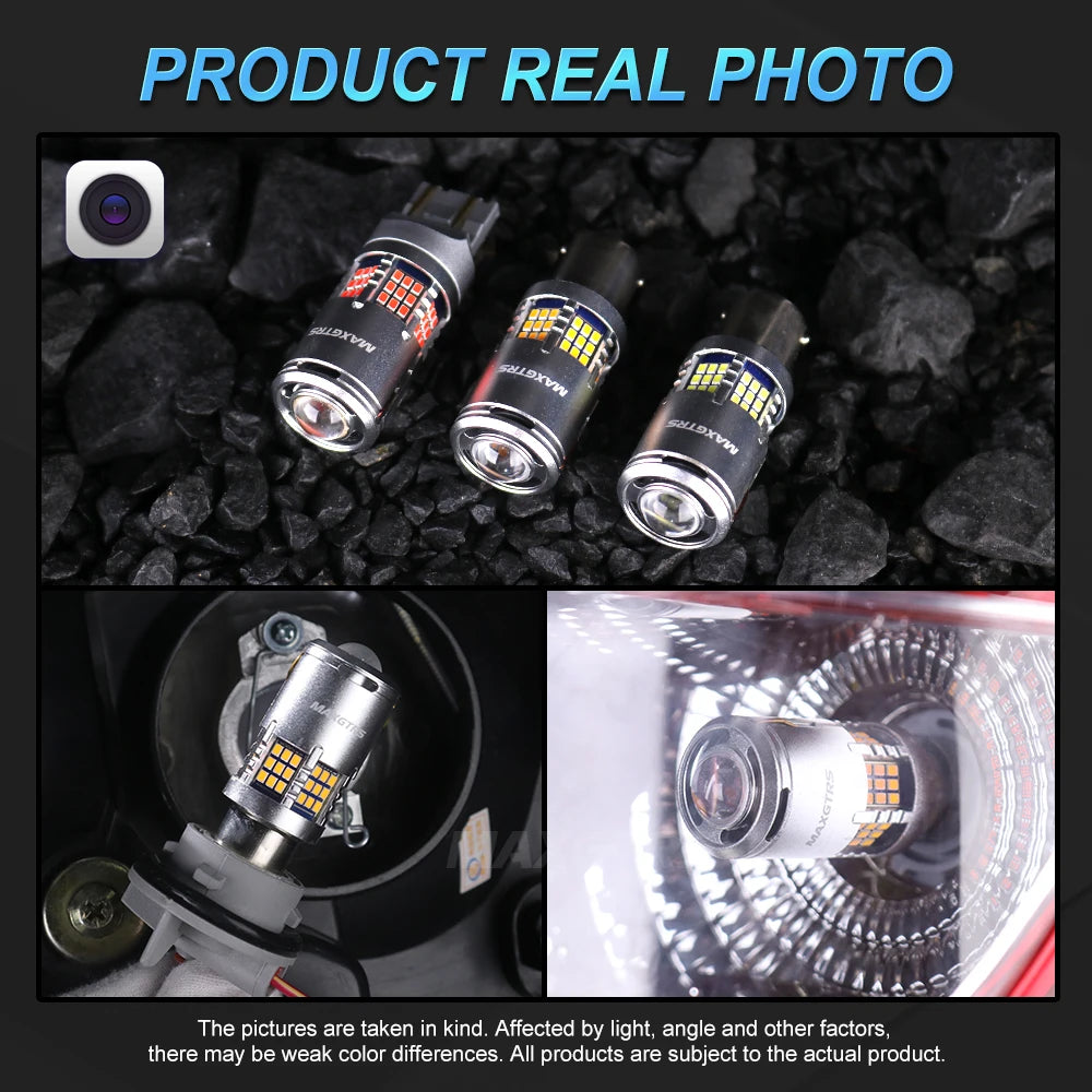 2X Super Bright P21W PY21W LED Canbus No Error 26W BA15S 1156 3000Lm BAU15S No hyper Flash Amber Turn Signal Lamp 2016 Chip Lens