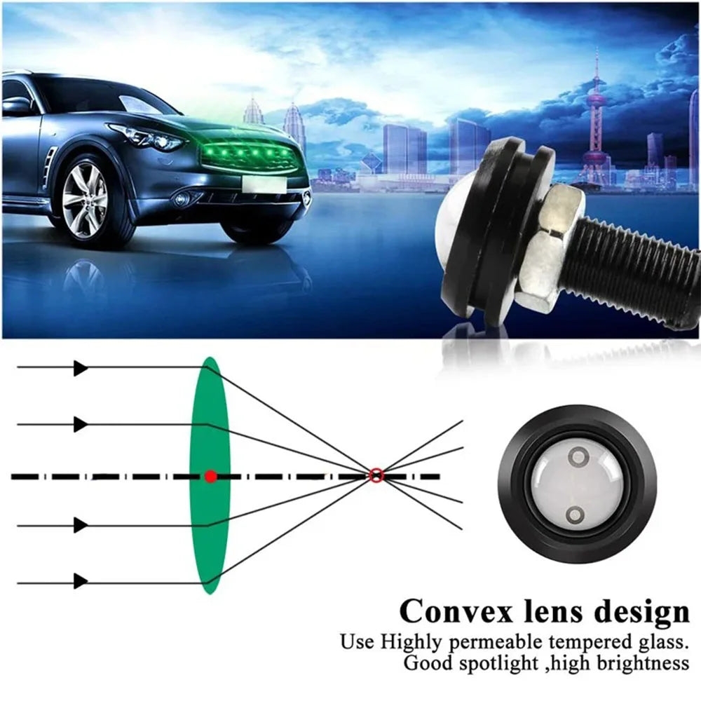 2/4/10pcs 23mm COB Eagle Eye Lamp LED driving lights drl LED Car Daytime Running Light Led Reverse light Car grille signal light