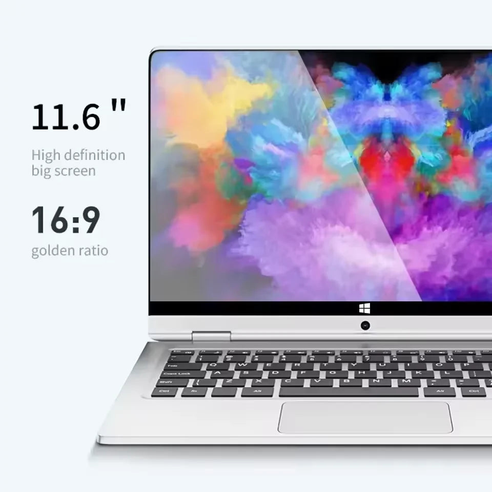 11.6 Inch Touch Screen Laptop 2 in 1 Intel i7 8500Y Windows 11 Pro Computer 8GB DDR4 512GB 1TB 2TB SSD study Notebook PC