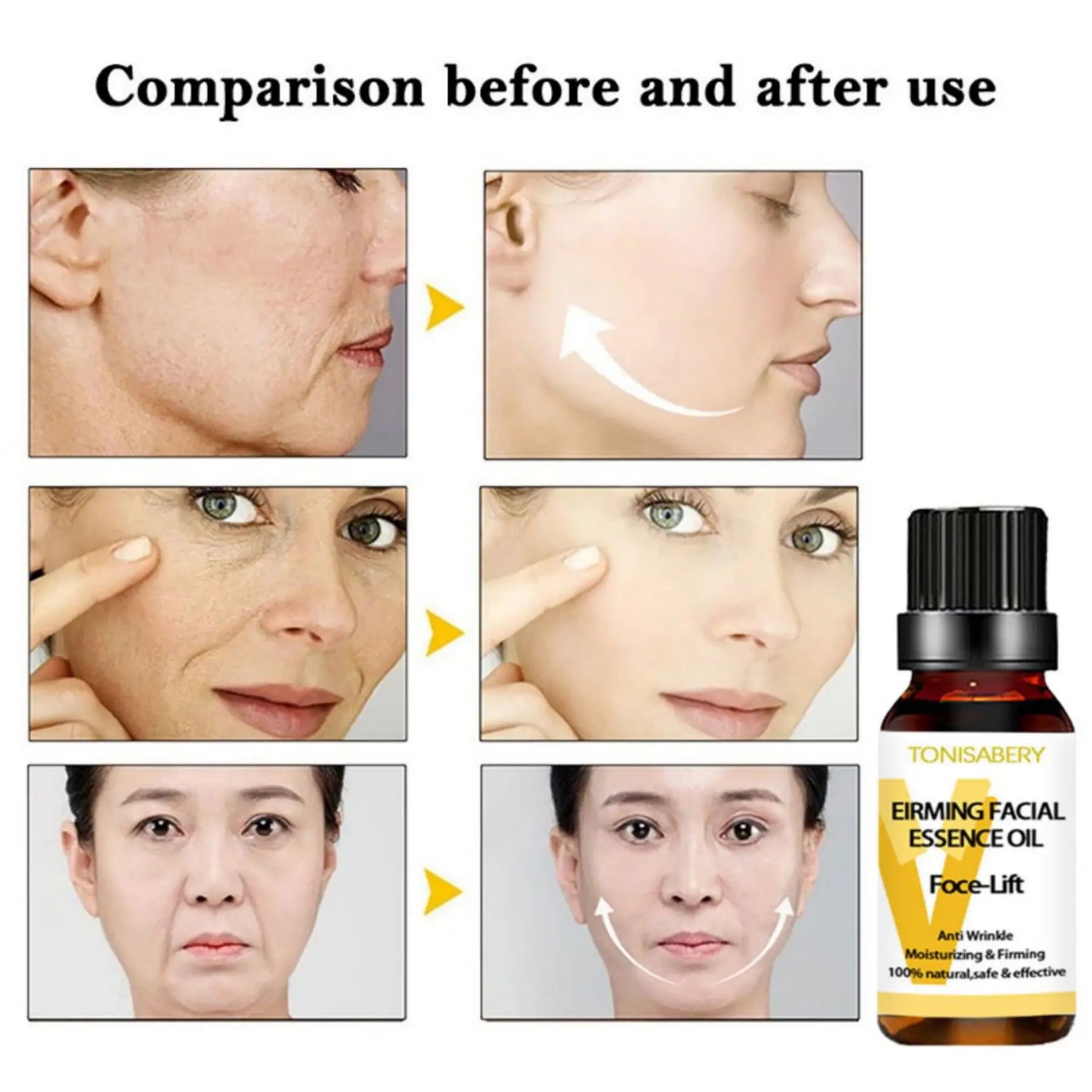 Anti Wrinkle Essence Instant Slimming Face Oil V Face Essential Oils Lifting Firming Thin Nourish Powerful Facial Skin Care
