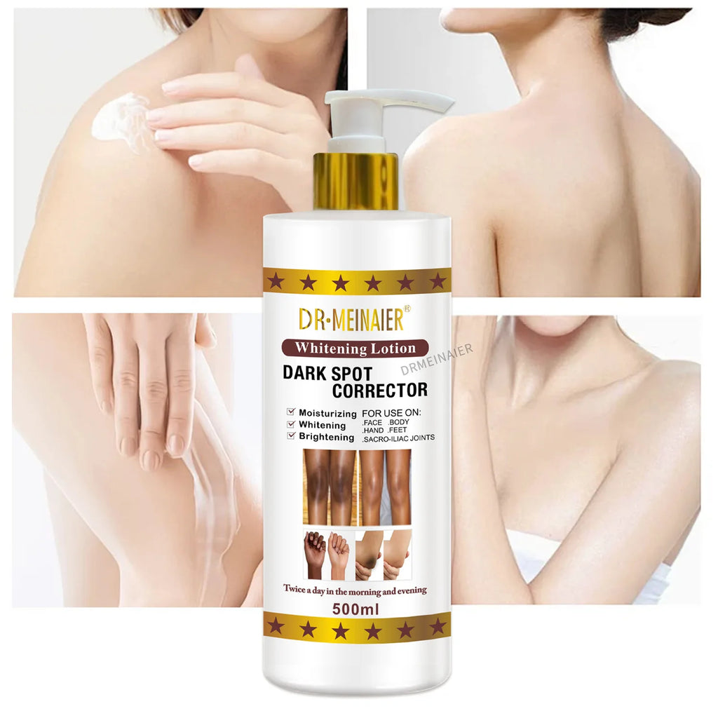 500ml Vegan Brightening Body Lotion, with AHA, Niacinamide, Moisturizing, Hydration, for All Skin Type, Radiant Skin Body Cream