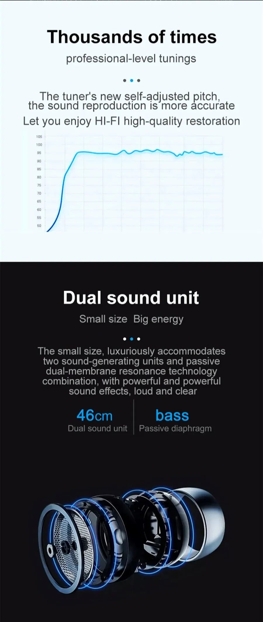 New Bluetooth Speaker TWS Wireless Powerful Box Portable Outdoor Speakers Waterproof Subwoofer 3D Stereo Sound HandsFree Call