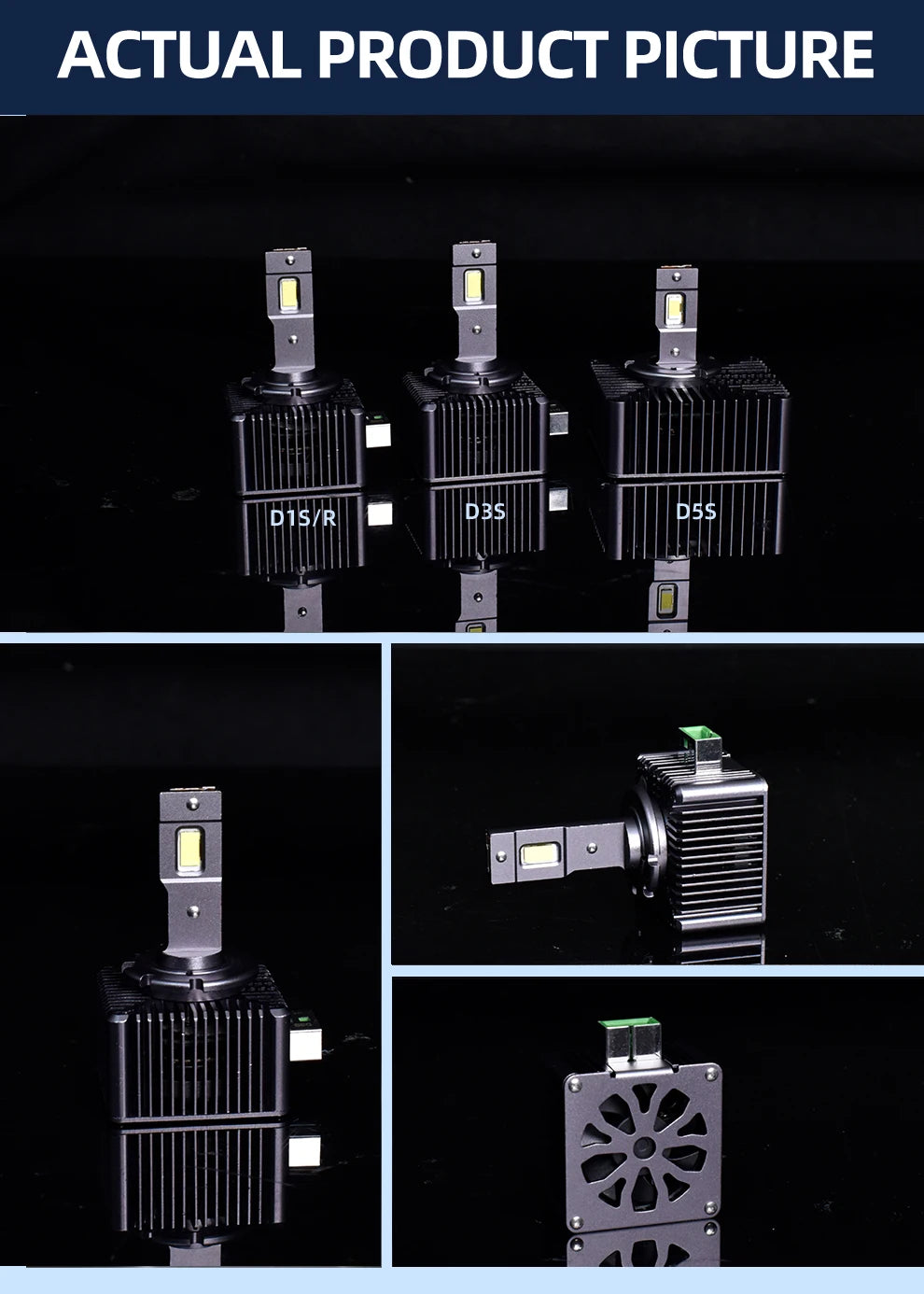 Powerful D1S D3S Led Headlight Bulbs D4S D5S D2S 12V 24V Canbus No Error Led Lights D4R D2R Car Lamp Auto Lights 6000K