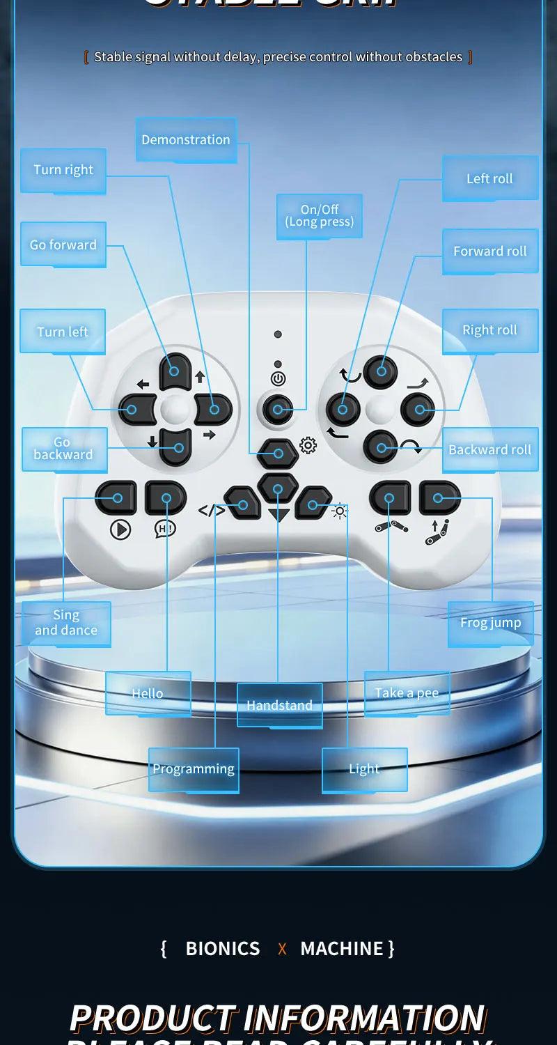 Intelligent AI machine dog dialogue programming remote control bionic dog cool special effects remote control robot toy gift