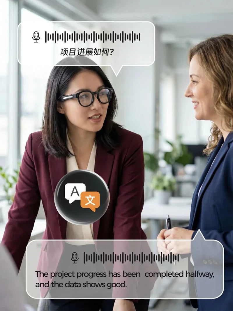 2026 New AI Smart Glasses AI Translation 8MP HD Camera 4K Shooting Image Bluetooth Call Recording Music Smart Sunglasses