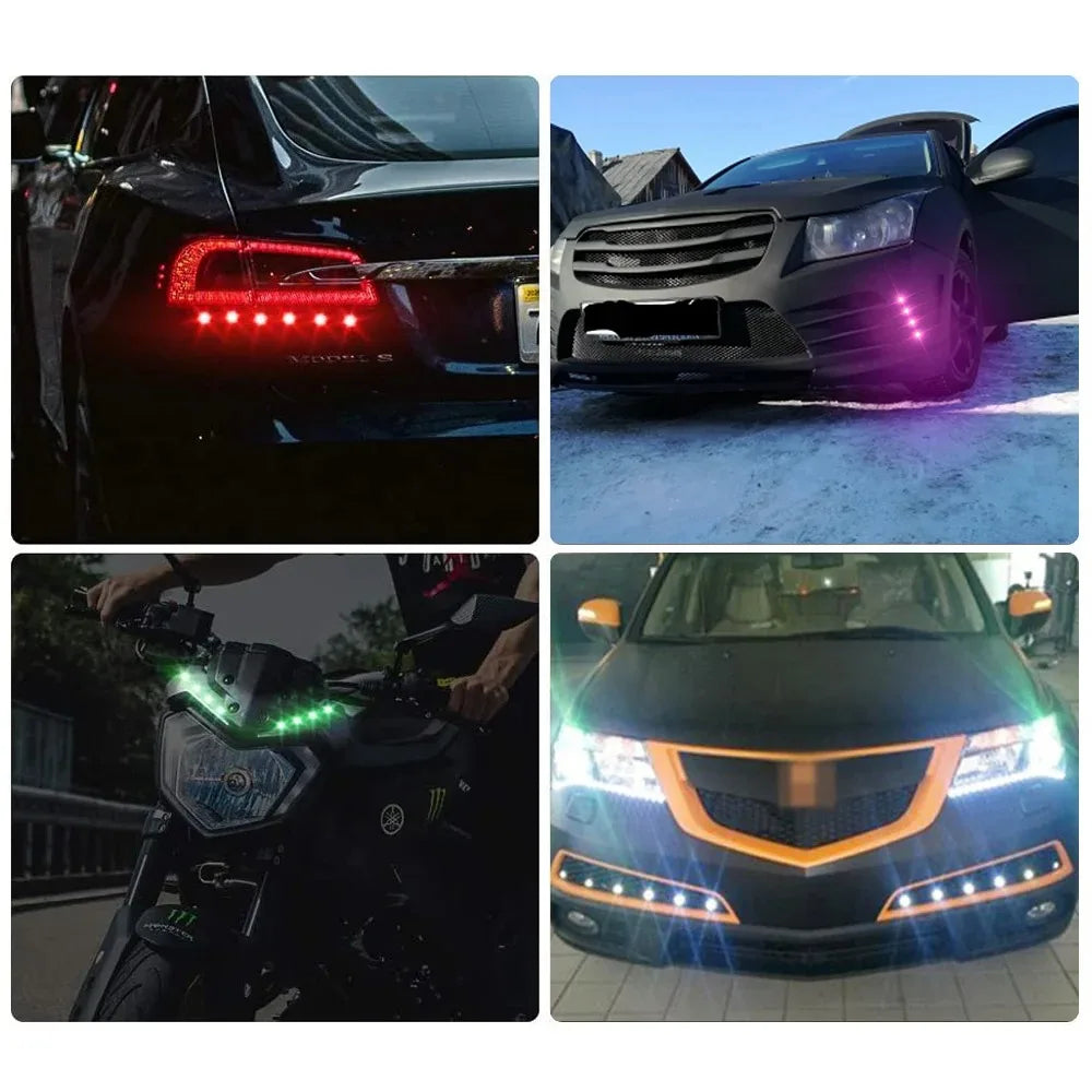 2/4/10pcs 23mm COB Eagle Eye Lamp LED driving lights drl LED Car Daytime Running Light Led Reverse light Car grille signal light
