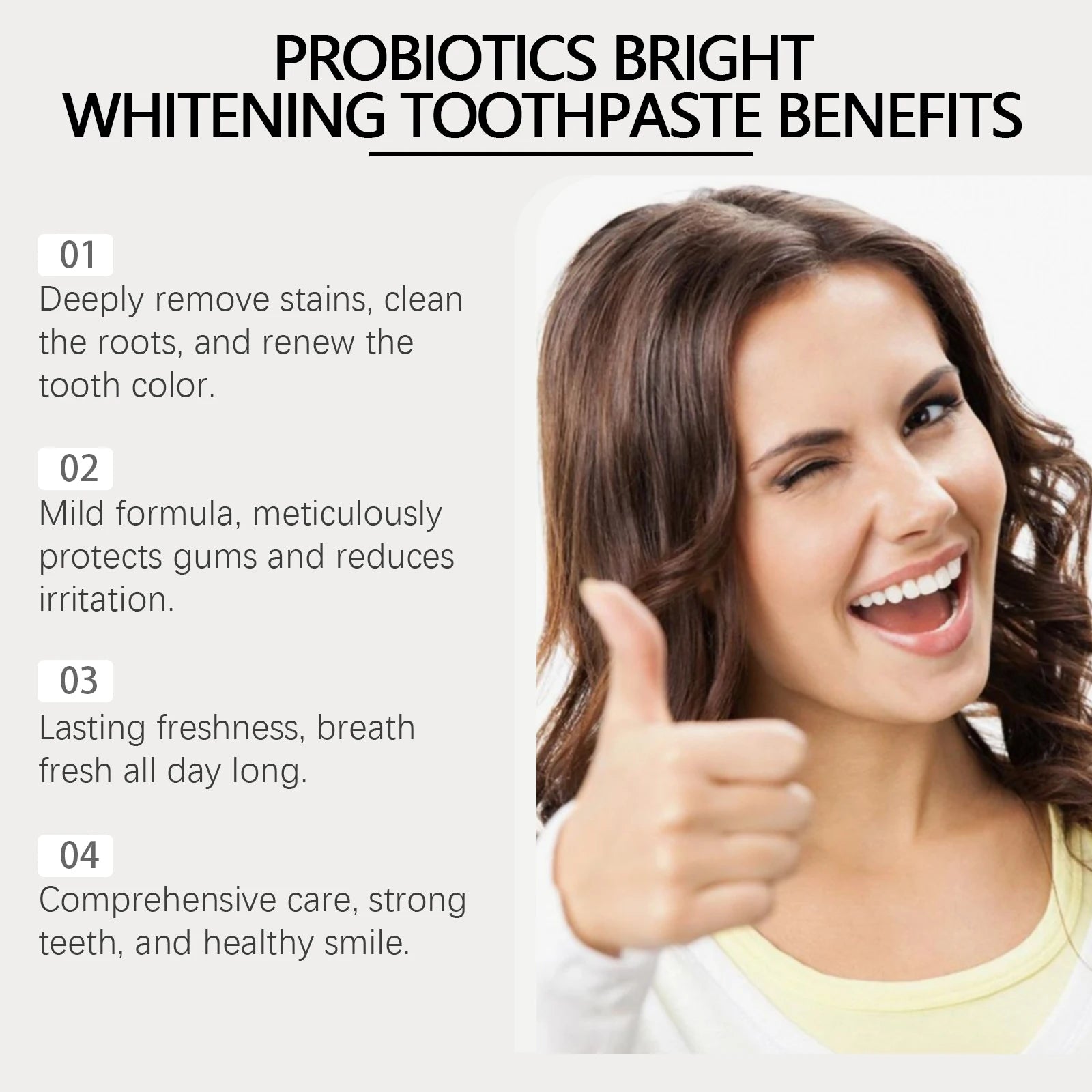 SP6 Probiotic Brightening Toothpaste Remove Plaque Stains Keep Fresh Breath Preventing Periodontitis Oral Teeth Care Toothpastes