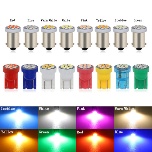 10PCS #555 AC DC 6V 6.3V Pinball Led Bulb 158 192 168 194 T10 Arcade Machine Game Car Light Flashlight White Blue Red Ice Blue