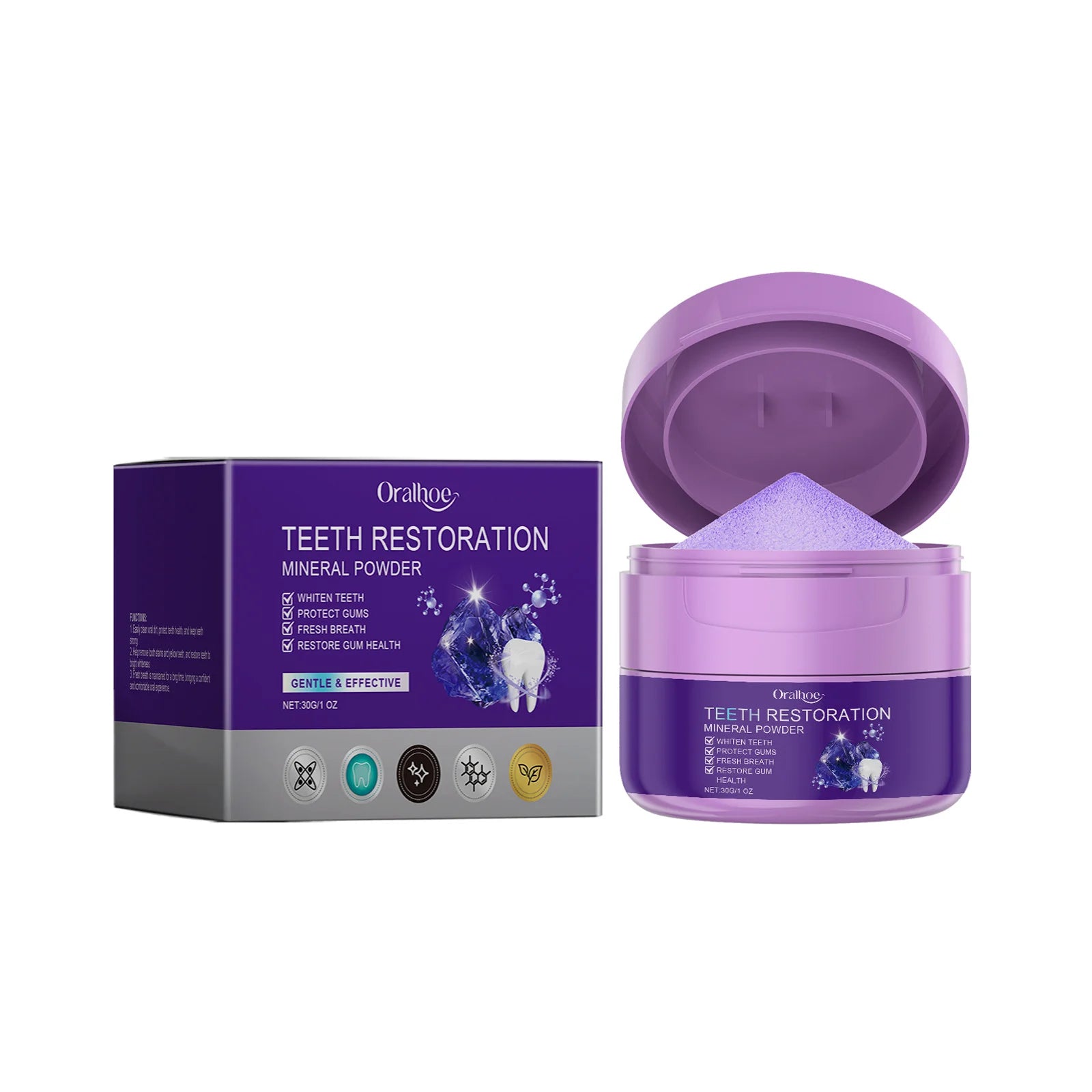 Whitening Purple Toothpaste Dental Color Corrector