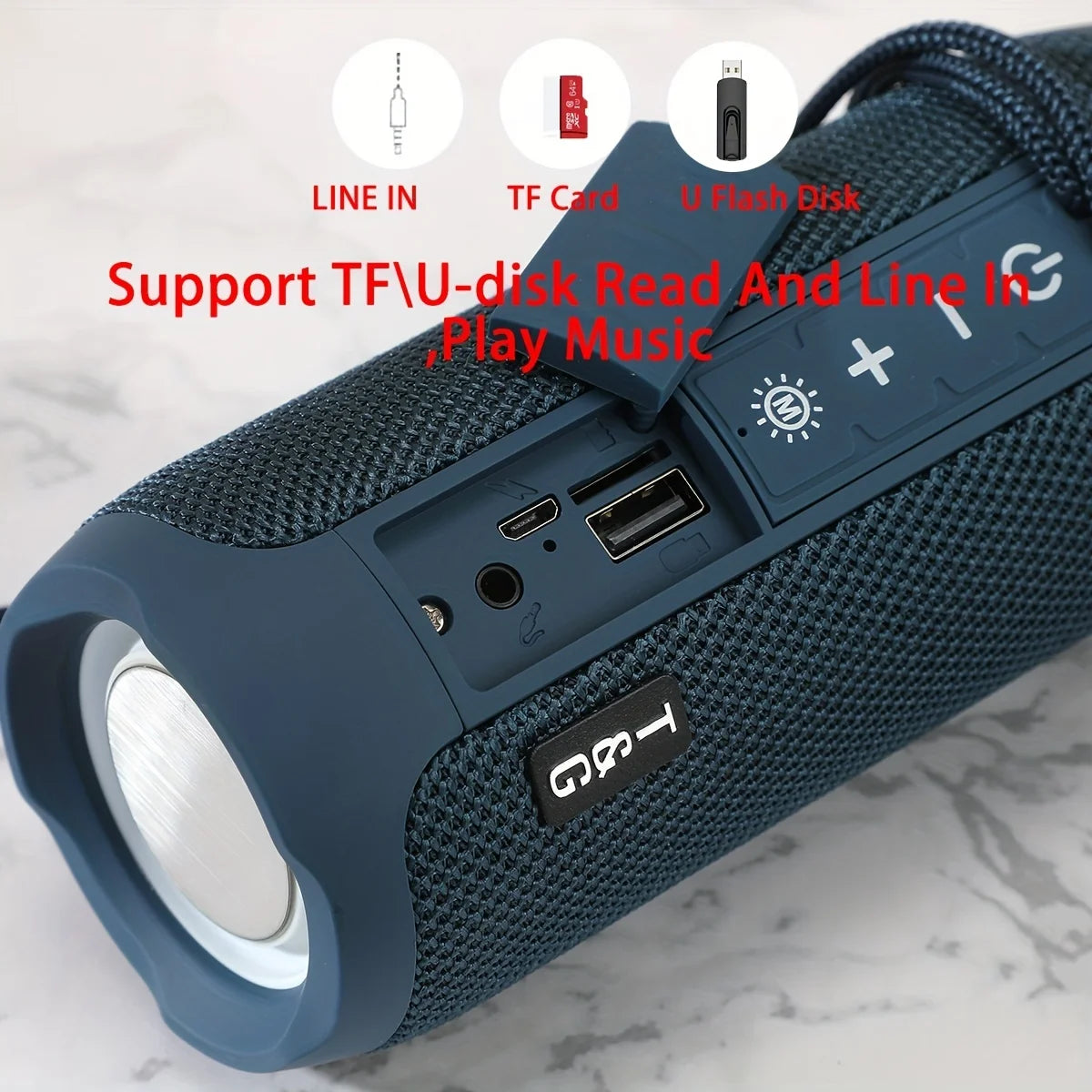 T&G227 Wireless Bluetooth Speakers Portable BT Speaker With Stereo Sound & IPX6 Waterproof Showerproof For Party Beach Camping