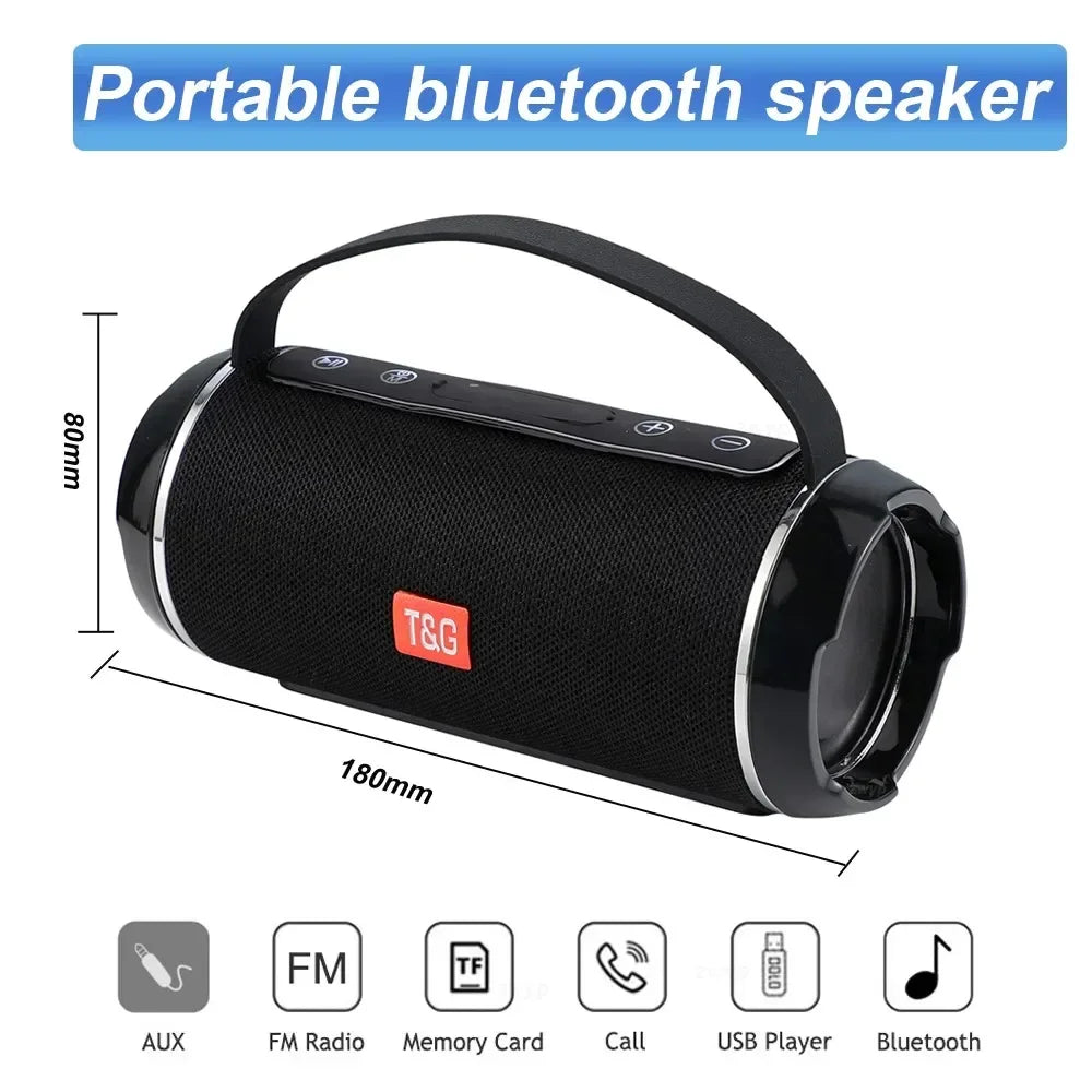 New Bluetooth Speaker TWS Wireless Powerful Box Portable Outdoor Speakers Waterproof Subwoofer 3D Stereo Sound HandsFree Call