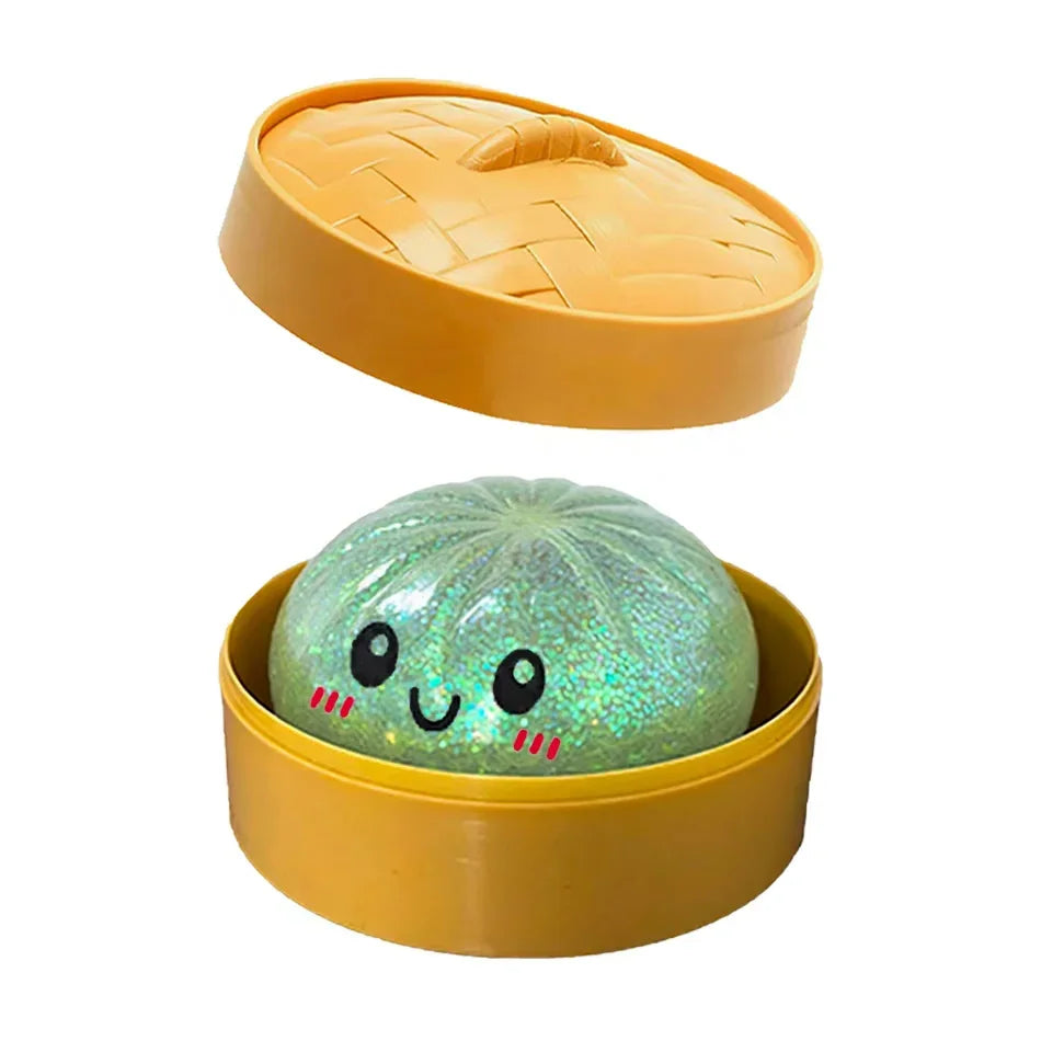 Glitter Dumpling🔥🔥🔥 Squishy Squeeze Toy With Packaging Box Stress Relief Sensory Decompression Toy
